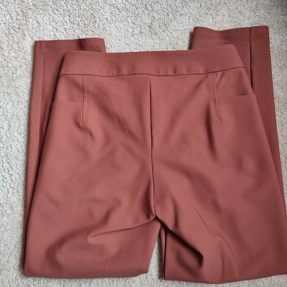Athleta Stellar Mid Rise Ankle Trouser Pants Ancient Mahogany Brown Size 0P - Picture 5 of 8